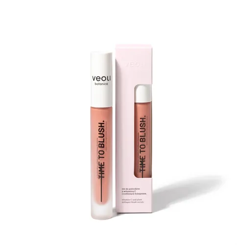 Veoli Botanica Time to Blush, Róż do policzków z witaminą C i roślinnym kolagenem