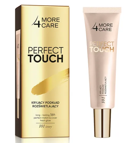 More4Care Perfect Touch, Kryjący podkład rozświetlający 16h - 2