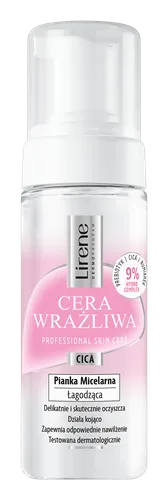 Lirene Dermoprogram Cera Wrażliwa, Łagodząca pianka micelarna