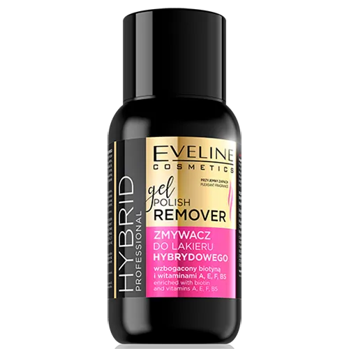 Eveline Cosmetics Hybrid Professional, Gel Polish Remover (Profesjonalny zmywacz do lakieru hybrydowego) - 1