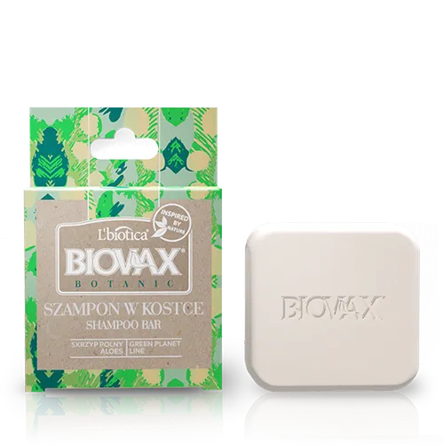 L'biotica Biovax Botanic, Skrzyp polny i aloes, Szampon w kostce