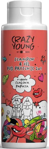 Crazy Young Szampon i żel pod prysznic 2w1 `Szalona papaya`