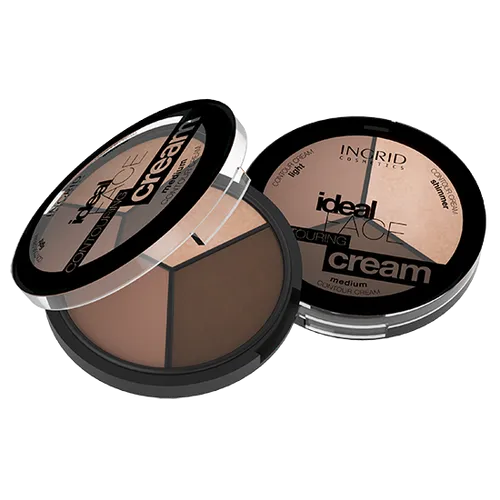 Ingrid Cosmetics Ideal Face, Contouring Cream (Paleta kremowych podkładów do konturowania twarzy)