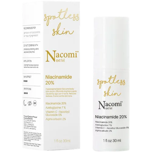 Nacomi Next Lvl, Spotless Skin Niacinamide 20% Serum (Serum do twarzy z 20% niacynamidu)