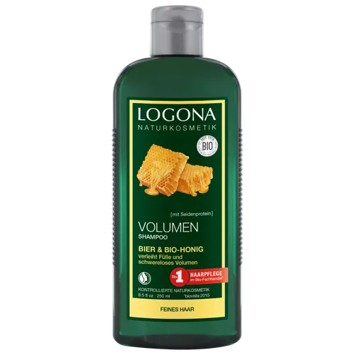 Logona Volume Shampoo (Szampon piwno-miodowy dodający objętości)