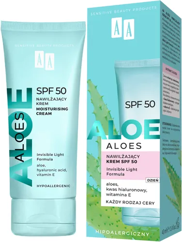 AA Aloes, Nawilżający krem SPF 50