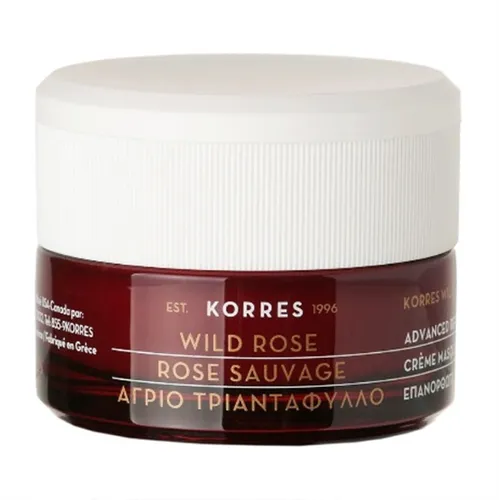 Korres Wild Rose, Advanced Repair Sleeping Facial (Rozjaśniająca i rozświetlająca maska na noc)
