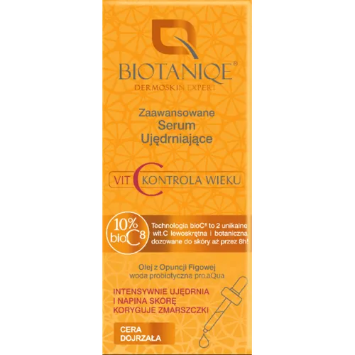 Biotaniqe Vit C Kontrola Wieku, Zaawansowane serum ujędrniające do cery dojrzałej 10% bioC8 - 1