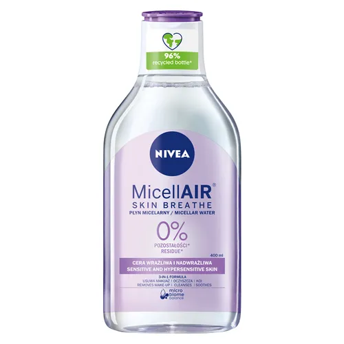Nivea MicellAir 5w1, Płyn micelarny do cery wrażliwej i nadwrażliwej (stara wersja) - 2