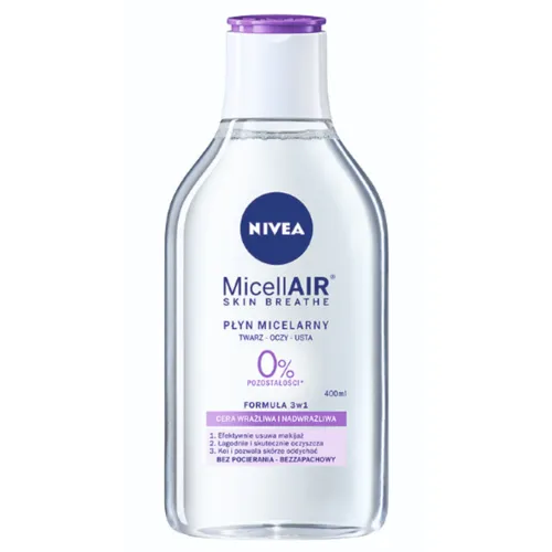 Nivea MicellAir 5w1, Płyn micelarny do cery wrażliwej i nadwrażliwej (stara wersja) - 3