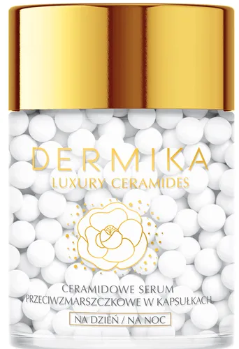 Dermika Luxury Ceramides, Ceramidowe serum przeciwzmarszczkowe w kapsułkach na dzień i na noc