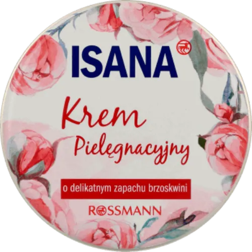 Isana Pflegecreme mit zartem Pfirsisch-Duft (Krem pielęgnacyjny o delikatnym zapachu brzoskwini)