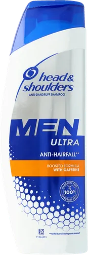 Head & Shoulders Men Ultra, Szampon przeciwłupieżowy o wzmocnionej formule z kofeiną przeciw wypadaniu włosów