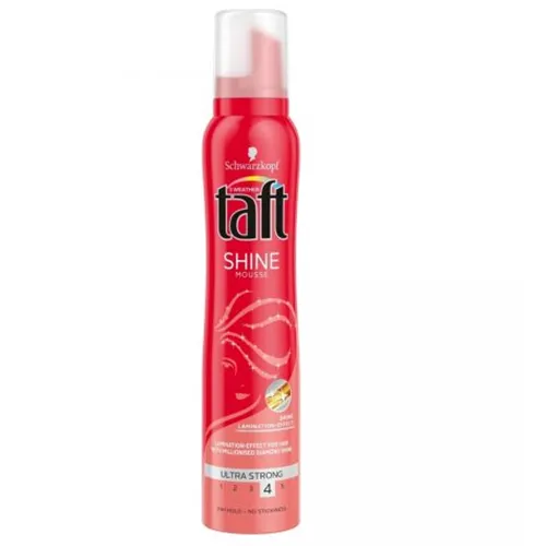 Schwarzkopf Taft Shine Finish, Hold 4 Mousse (Supermocne utrwalenie i połysk, Pianka do włosów) - 2