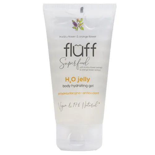 Fluff Superfood, H2O Jelly Body Hydrating Gel (Antyoksydacyjna woda żelowa `Kwiat kudzu i kwiat pomarańczy`)