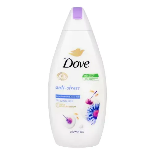 Dove Showe Gel Anti-Stress Blue Chamomile & Oat Milk (Żel pod prysznic) - 2