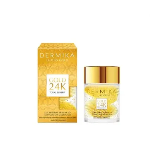Dermika Luxury Gold 24K Total Benefit, Luksusowe serum 3D aktywator młodości
