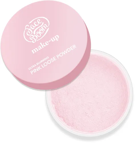 FaceBoom Make-Up, Ultra-Blurring Pink Loose Powder (Sypki różowy puder nadający efekt blur)