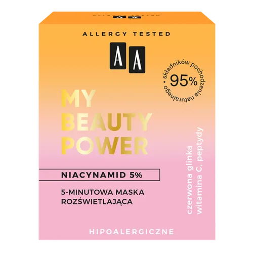 AA My Beauty Power, Rozświetlająca maska do twarzy - 1