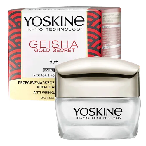 Yoskine Geisha Gold Secret, Przeciwzmarszczkowy krem z algą nori na dzień i na noc 65+