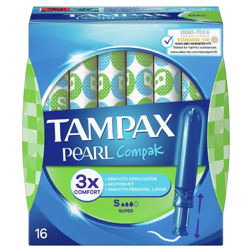 Tampax Pearl Compak Super Tampons with Applicator (Tampony z aplikatorem)