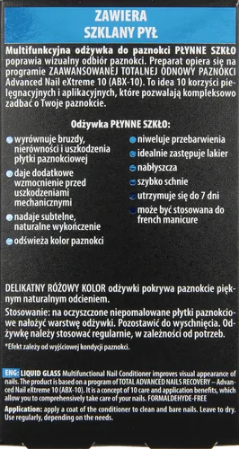 Bielenda ANX 10 TotalRrepair, Odżywka do paznokci 'Płynne szkło' - 2