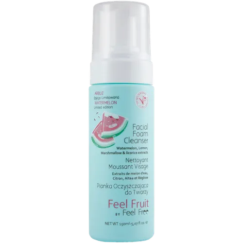Feel Free Feel Fruit, Watermelon Facial Foam Cleanser (Pianka oczyszczająca do twarzy)