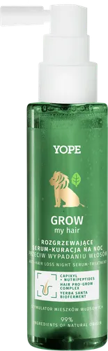Yope Grow My Hair, Rozgrzewające serum-kuracja na noc przeciw wypadaniu włosów - 1