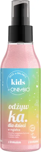 OnlyBio Hair in Balance Kids, Odżywka dla dzieci w mgiełce z brokatem