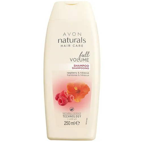 Avon Naturals, Hair Care, Full Volume Raspberry &  Hibiscus Volumising Shampoo (Szampon dodający objętości włosom cienkim i delikatnym `Malina i hibiskus`) - 2