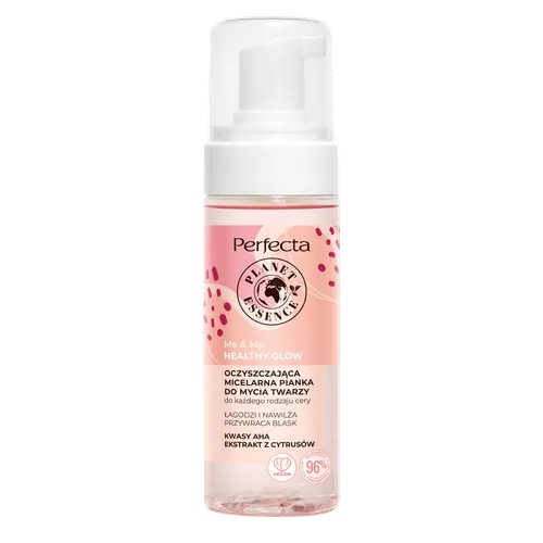 Perfecta Planet Essence, Me & My Healthy Glow, Oczyszczająca micelarna pianka do mycia twarzy