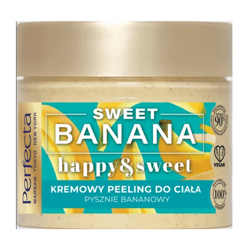 Perfecta Happy & Sweet,  Gruboziarnisty peeling do ciała `Sweet Banana`