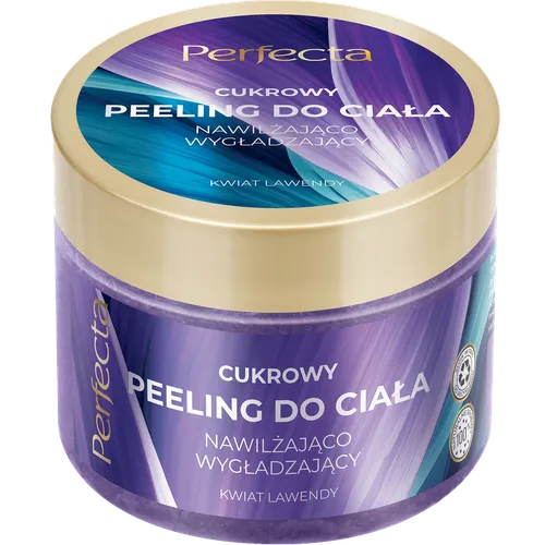 Perfecta Spa, Cukrowy peeling do ciała nawilżająco-wygładzający `Kwiat lawendy`