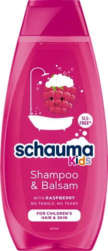 Schauma Kids, Shampoo & Balsam with Raspberry (Szampon i odżywka do włosów dla dziewczynek z ekstraktem z maliny)