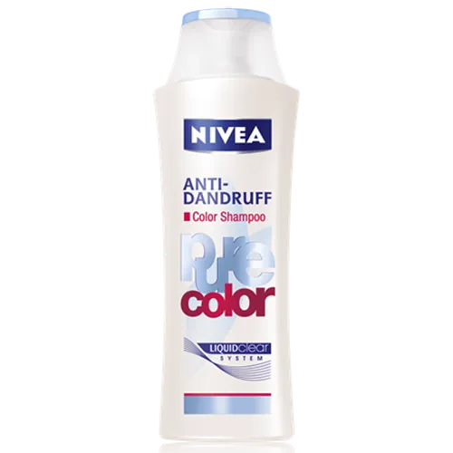 Nivea Pure Color, Liquid Care System (Szampon przeciwłupieżowy do włosów farbowanych)