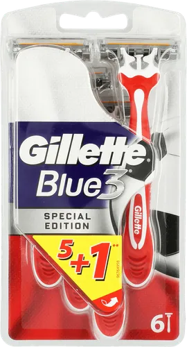 Gillette Blue 3, Jednorazowa maszynka do golenia z paskiem nawilżającym - 2