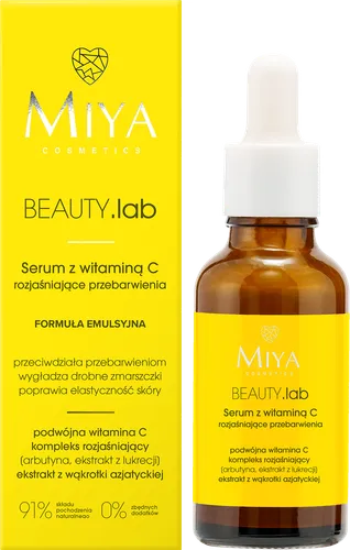 Miya Cosmetics Beauty.Lab, Serum z witaminą C rozjaśniające przebarwienia (stara wersja) - 1