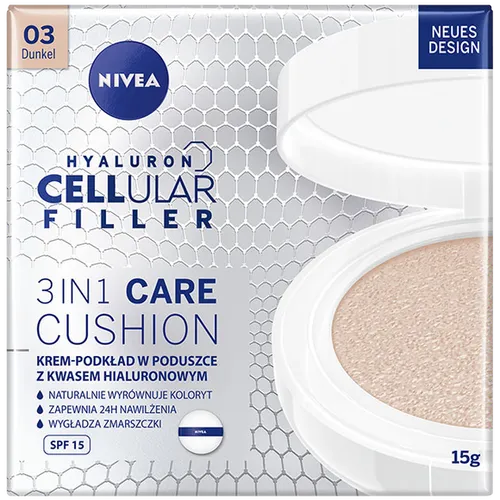 Nivea Hyaluron Cellular Filler, 3 in 1 Care Cushion (Krem-podkład w poduszce z kwasem hialuronowym) - 4