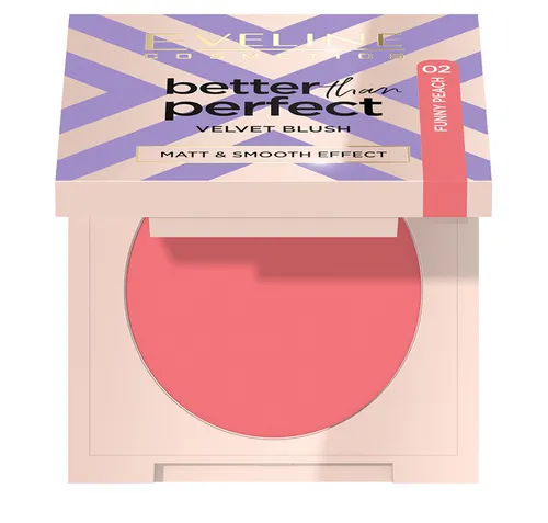 Eveline Cosmetics Better Than Perfect, Velvet Blush (Aksamitny prasowany róż do policzków) - 3