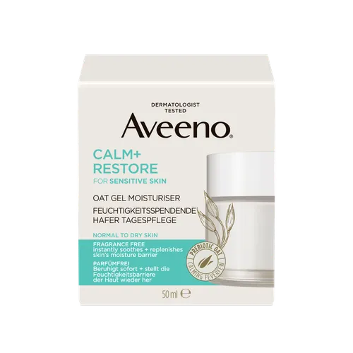 Aveeno Calm + Restore, Nawilżający żel-krem owsiany