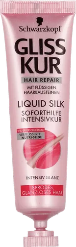 Schwarzkopf Gliss Liquid Silk, Soforthilfe Intensivkur (Odżywka natychmiastowa terapia  do włosów matowych i trudnych do ułożenia)
