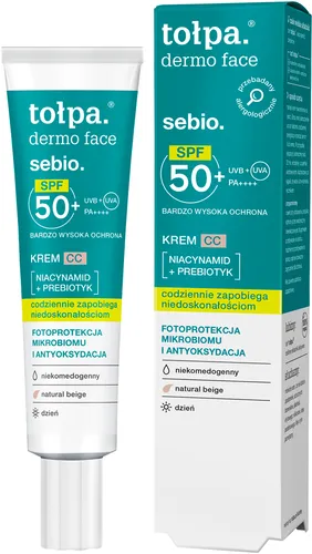 Tołpa Dermo Face, Sebio, Krem CC SPF50+