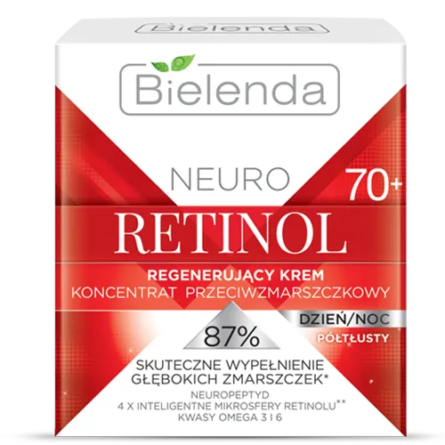 Bielenda Neuro Retinol, Regenerujący krem - koncentrat przeciwzmarszczkowy na dzień i na noc 70+ - 1