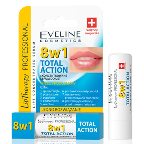 Eveline Cosmetics Lip Therapy Professional, Skoncentrowane serum do ust 8 w 1