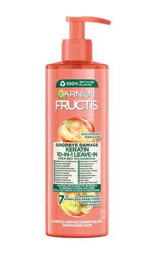Garnier Fructis, Goodbye Damage, Keratin 10-in-1 Leave-in (Krem do włosów bez spłukiwania)