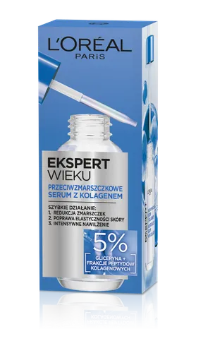 L'Oreal Paris Age Specialist, Serum With Collagen (Ekspert Wieku, Przeciwzmarszczkowe serum do twarzy z kolagenem) - 2