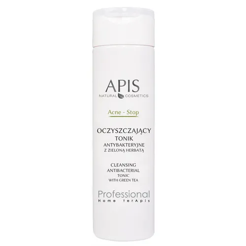 Apis Professional, Acne-Stop, Oczyszczający tonik antybakteryjny z zieloną herbatą