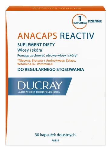 Ducray Anacaps Reactiv, Suplement diety