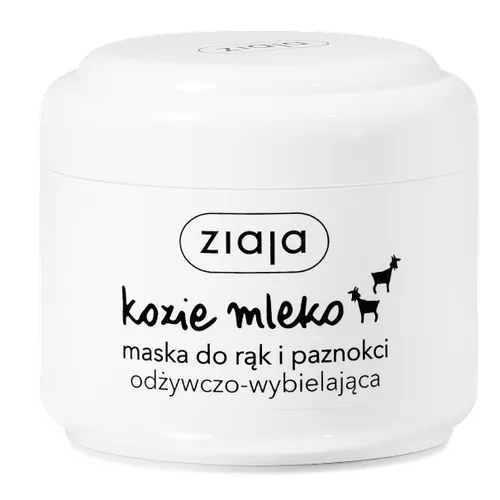 Ziaja Kozie Mleko, Maska do rąk i paznokci odżywczo - wybielająca - 1
