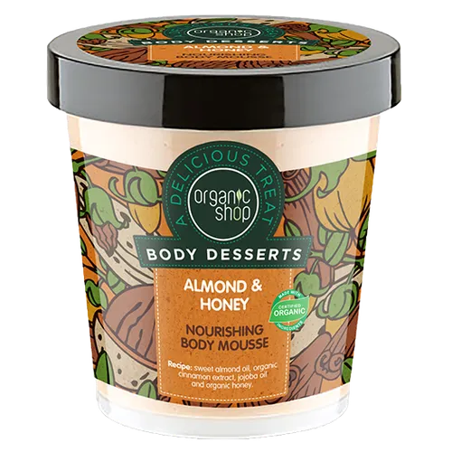 Organic Shop Body Desserts, Almond & Honey, Nourishing Body Mousse (Odżywczy mus do ciała)